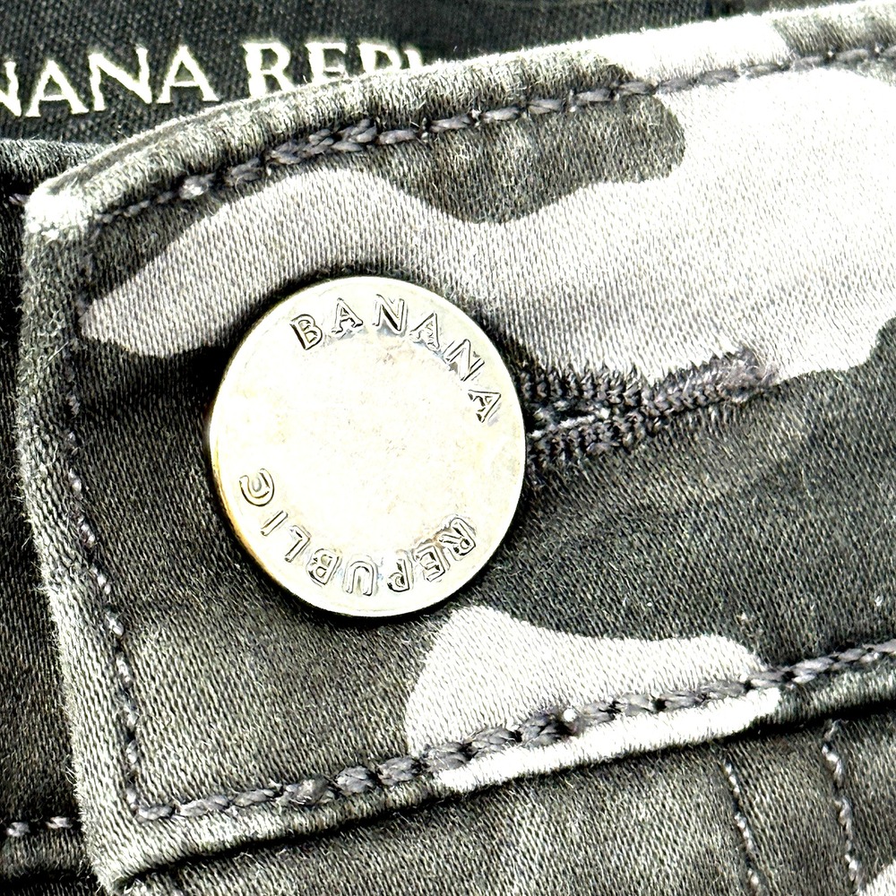 Sloan Womens Camo Utility by Banana Republic stretch Jeans size 4‎ Olive Camo - Picture 13 of 13